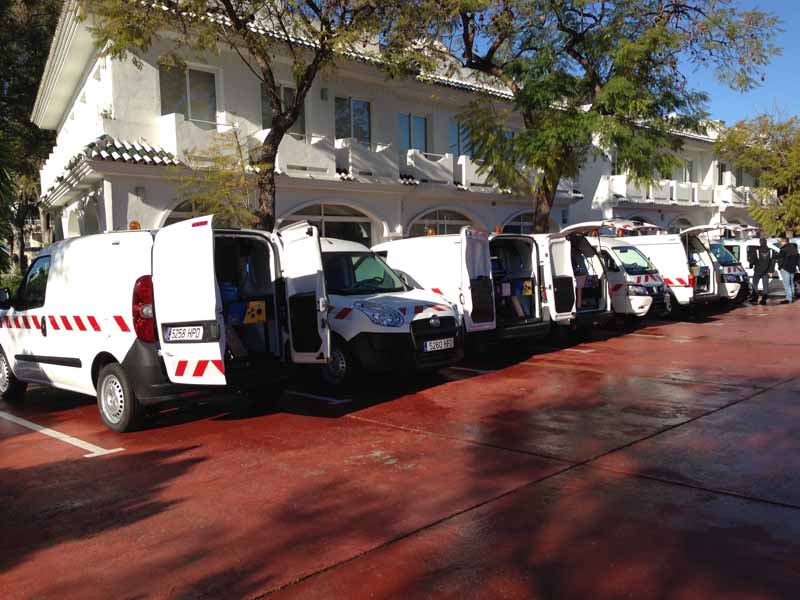 HERMONT entrega 9 vehículos con Equipos de limpieza de Alta Presión a los Ayuntamientos de Marbella y Benalmádena