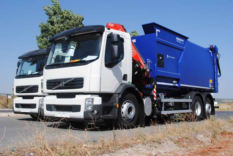 HERMONT Volvo FE / Fassi F120A.0.23 / Compactador Basculante RSU