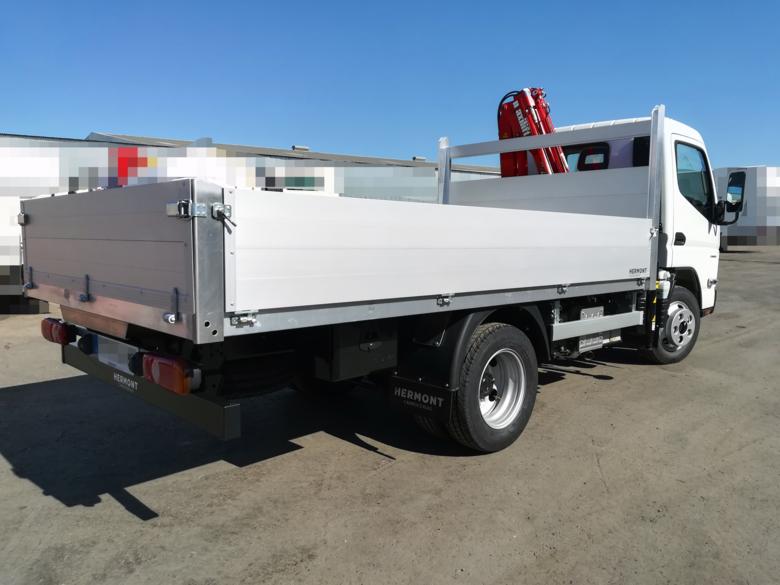 Fuso Canter 6S15 + Maxilift ML230D.3 H CE + Caja Fija Abierta Aluminio