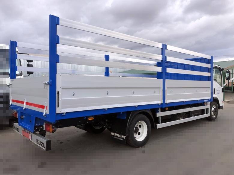 Isuzu P75 + Caja Fija Laterales Abatibles